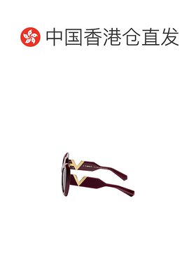 1h可退 香港直邮Valentino 华伦天奴 女士 V III 金色太阳眼镜 VL