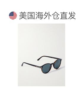香港直邮Tom Ford 汤姆 福特 男士 Prescott 圆框龟甲色醋纤太阳