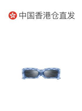 1h可退 香港直邮Gucci 古驰 男士 矩形太阳镜 GG1426S blue蓝色
