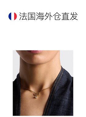 欧洲直邮DIOR迪奥24年上新小 CD 项链水晶吊坠精致银色金色配饰