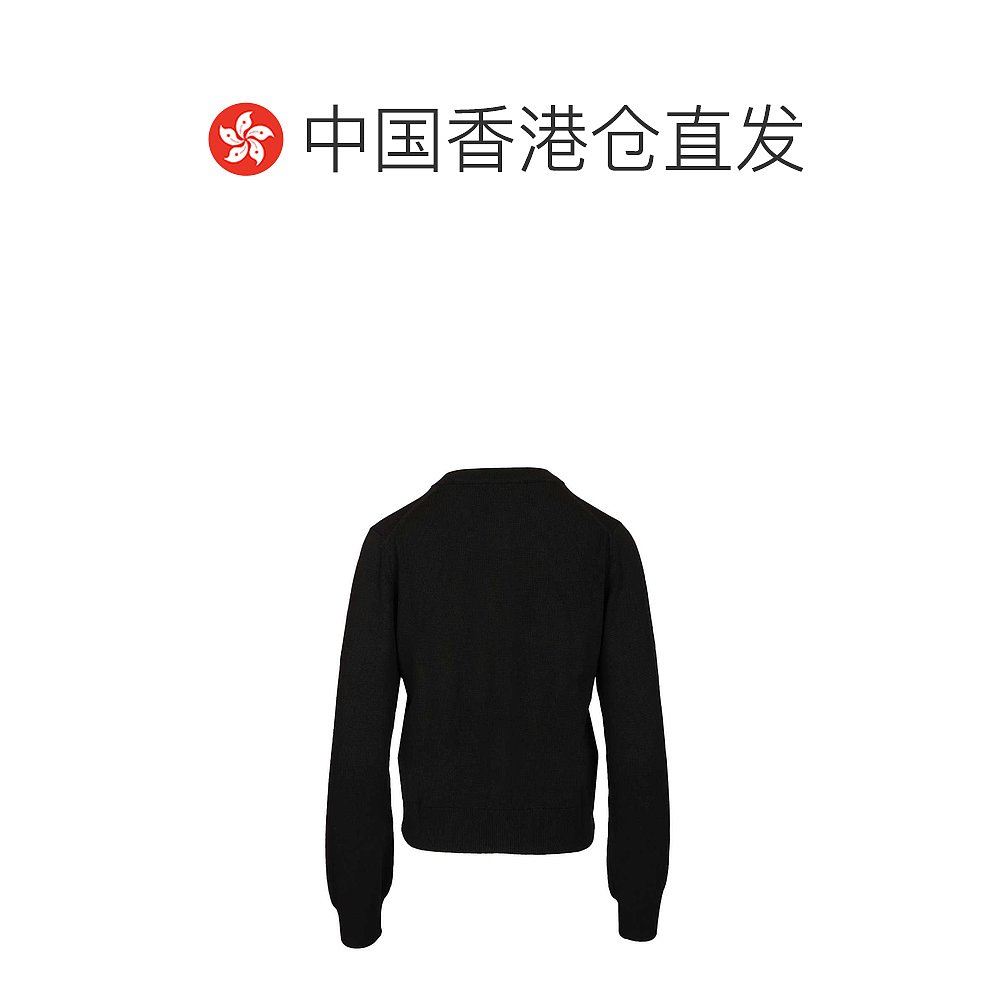 1h可退 香港直邮MAISON KITSUNE 女士 ' 黑色毛线衫 PW00502KT118 - 图1