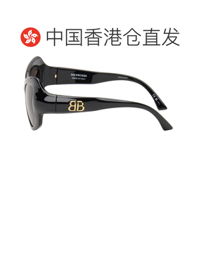 香港直邮Balenciaga 巴黎世家 女士 黑色 Palazzo Cat 太阳镜 BB0