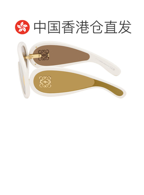 香港直邮LOEWE 罗意威 女士 白色 Wave Mask 太阳镜 LW40108I0025