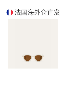 自营欧洲直邮Loro Piana 女士白色/棕色醋酸纤维太阳镜