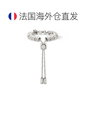 自营欧洲直邮LV路易威登 男士银色金属可调节链条手链配饰