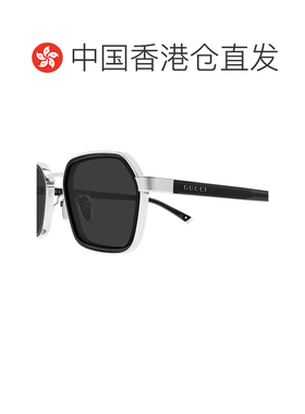 香港直邮Gucci 古驰 女士 GG2074S col. 001 银色灰色太阳眼镜 GG