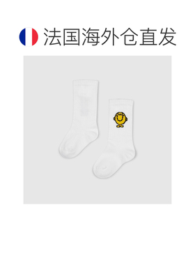 自营欧洲直邮GUCCI古驰  婴儿白色棉混纺罗纹袜子中筒袜