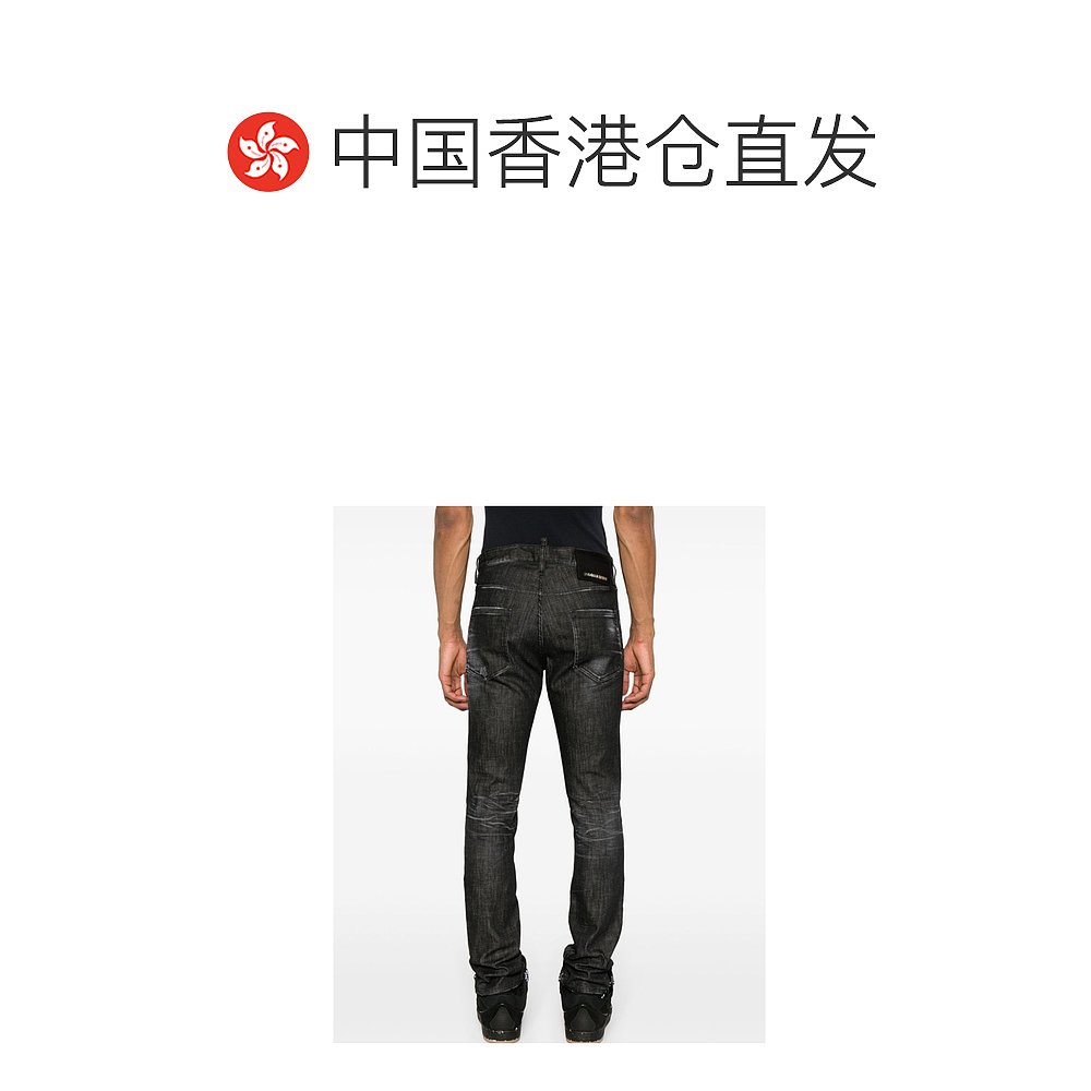 香港直邮Dsquared2 腰带环牛仔长裤 S71LB1358S30357 - 图1