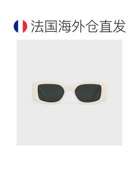 自营1h可退 欧洲直邮CELINE/赛琳24新款 男女通用象牙色醋酸框灰