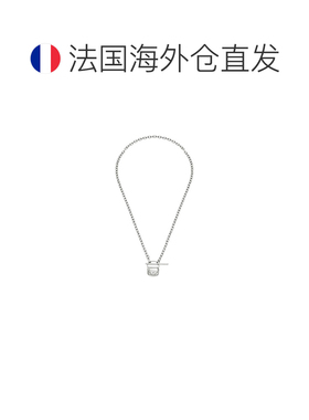 自营欧洲直邮Diesel迪赛 女士银灰色不锈钢1DR吊坠项链