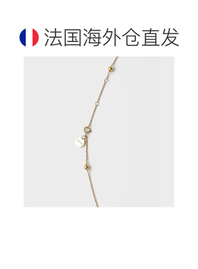 自营欧洲直邮PRADA普拉达 女士金色/玫瑰粉金属钩扣项链