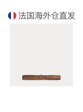 欧洲直邮自营RALPH LAUREN拉夫劳伦RRL带铆钉的生皮腰带皮带
