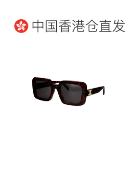 1h可退 香港直邮CELINE 女士太阳镜 CL40304U52A AW2025 褐色 徽