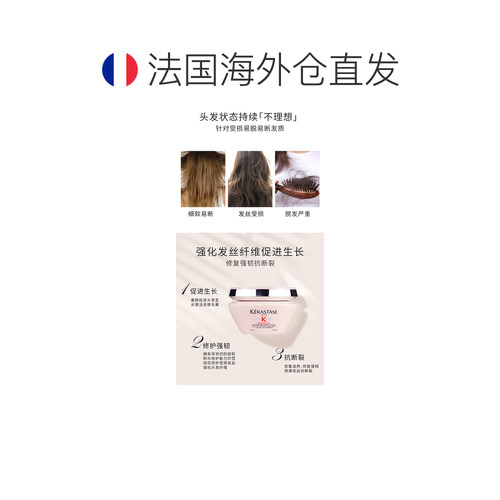 欧洲直邮Kerastase/卡诗元气姜防脱发膜200ml滋养正品修复修护 - 图1