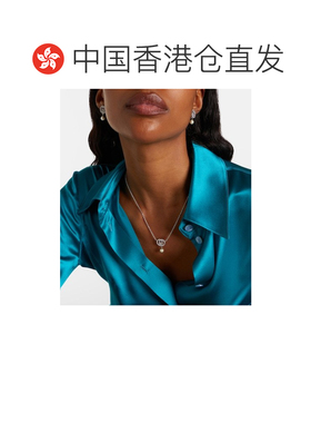 香港直邮Gucci 古驰 女士 双G扣精饰吊坠项链 metal金属色 舒适时