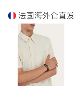 自营欧洲直邮Ferragamo菲拉格慕 男士小牛皮黄铜Gancini手链