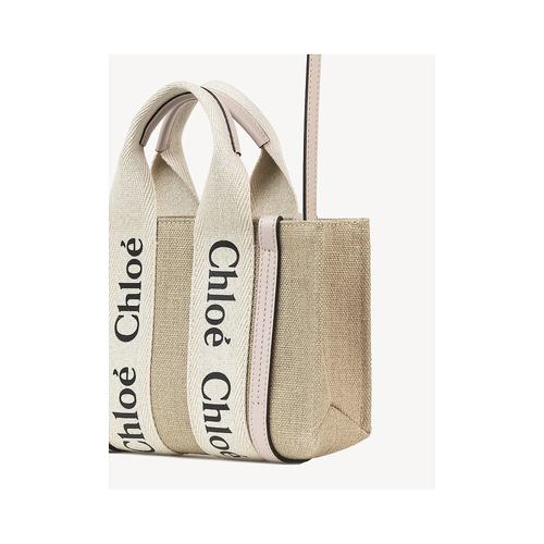 香港直邮Chloe 迷你 woody 托特单肩包 C22AP237I26蔻依托特包 - 图0