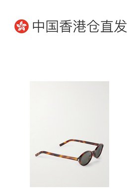 1h可退 香港直邮Saint Laurent 圣罗兰 女士 Jeanne 椭圆框龟甲色