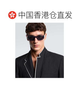 1h可退 香港直邮Fendi 芬迪 男士 FF 方形方框太阳眼镜 blue蓝色