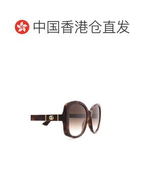 香港直邮Gucci 古驰 女士 Double G 方框太阳眼镜 GG0762S