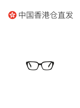 香港直邮PRADA 女士眼镜 PR14ZV1AB1O1 AW2023 黑色 徽标平光镜