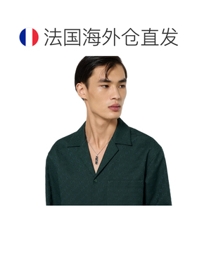 自营欧洲直邮GUCCI古驰 Interlocking吊坠项链925纯银深钌色男女
