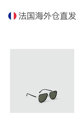 自营1h可退 欧洲直邮LV路易威登 男士黑色醋酸纤维太阳镜正品舒适