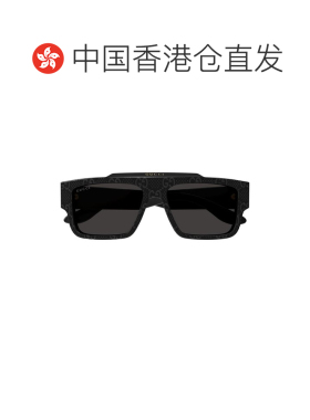 香港直邮GUCCI 男士太阳镜 GG1460S006 SS2026 黑色 logo标识太阳