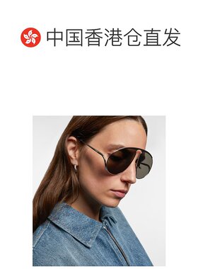 1h可退 香港直邮LOEWE 罗意威 女士 标志大号飞行员太阳眼镜配饰