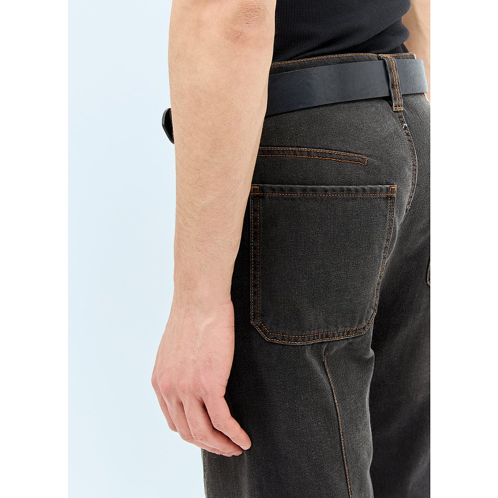 香港直邮Diesel 迪赛 男士 带皮革扣的皮带 X09257P3738牛皮腰带 - 图2