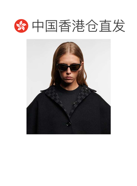 香港直邮Gucci 古驰 女士 双G猫眼太阳眼镜 black黑色 舒适时尚