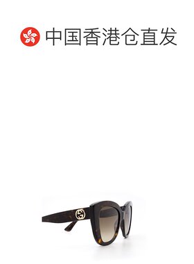 1h可退 香港直邮Gucci 古驰 女士 太阳镜 GG0327S brown棕色 舒适