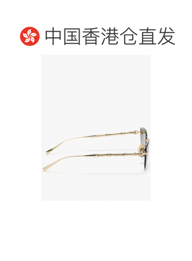 1h可退 香港直邮Gucci 古驰 女士 黄色橙色金属眼镜 859478I3330