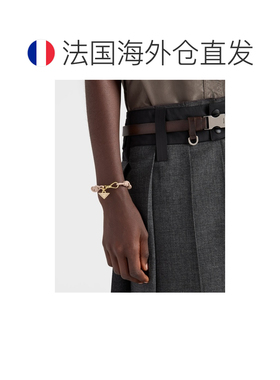 自营欧洲直邮PRADA普拉达 女士粉色纳帕皮革手链
