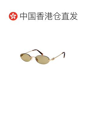 香港直邮MIU MIU 女士太阳镜 0MUA54SZVN10R SS2026 金色 0MU A54