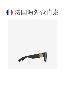 自营欧洲直邮Burberry博柏利 EKD系列女士黑色尼龙方框猫眼太阳眼