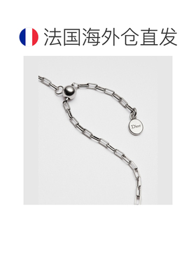 自营欧洲直邮Dior迪奥 Charms男士银色银质项链