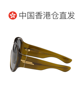香港直邮Bottega Veneta 葆蝶家 女士 卡其色 Scudo Shield 太阳