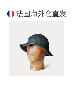 自营欧洲直邮RALPH LAUREN拉夫劳伦RRL靛蓝短发牛仔帽遮阳帽发帽