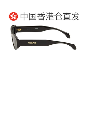 1h可退 香港直邮versace 范思哲 女士 黑色 Signature 太阳镜 0VE