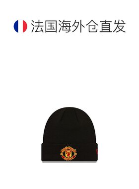 欧洲直邮自营New Era 男女通用黑色棉针织帽冷帽
