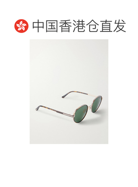 香港直邮Tom Ford 汤姆 福特 女士 Jet-02 圆框镀金龟甲色醋纤太