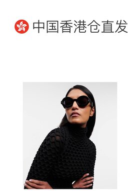 香港直邮Alaia 女士 椭圆形太阳眼镜 black黑色 舒适时尚