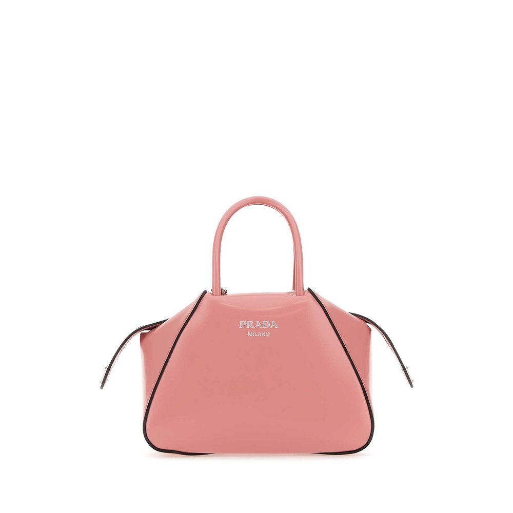 香港直邮Prada 普拉达 女士 Pink leather handbag 手提包 1BA385 - 图2