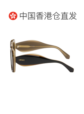 香港直邮LOEWE 罗意威 女士 黑色 Signature 太阳镜 LW40198U5301