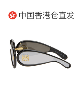 1h可退 香港直邮LOEWE 罗意威 男士 黑色 Wave Mask 太阳镜 LW401