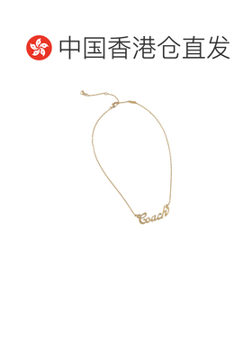 1h可退 香港直邮Coach 标志吊坠项链 37557618