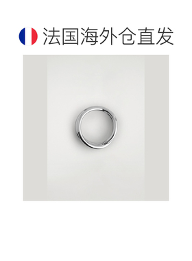 欧洲直邮自营COS 女士银色回收黄铜双环戒指配饰