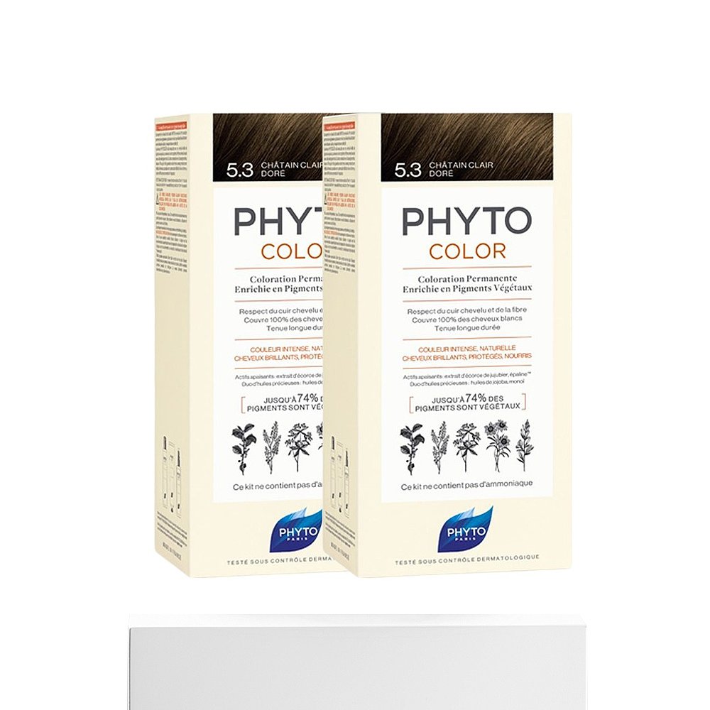 欧洲直邮PHYTO发朵全色系染发剂112ml*2盒装（显影乳液50ml+染色5 - 图3