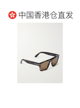 香港直邮Tom Ford 汤姆 福特 女士 Cyrus 方形框龟甲色醋纤太阳眼